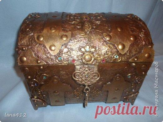 сундук(пейп арт),часы и купюрница | Страна Мастеров