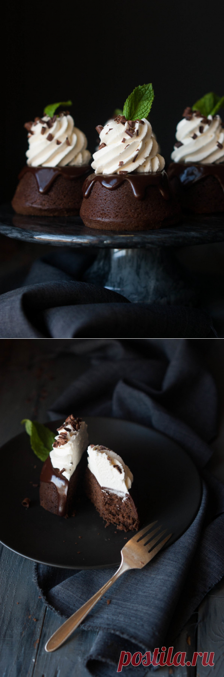 Mint Chocolate Mini Cakes - The Kitchen McCabe