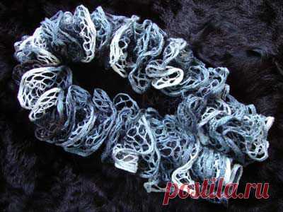 Начинаем вязать – Видео уроки вязания » Вязание спицами – Мастер класс – “Как связать шарфик волан?”