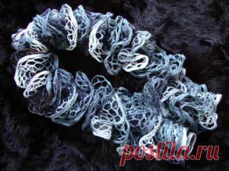 Начинаем вязать – Видео уроки вязания » Вязание спицами – Мастер класс – “Как связать шарфик волан?”