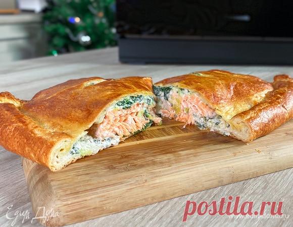 Кулинарные советы. Олег жарит! хрустящий пирог с лососем и шпинатом