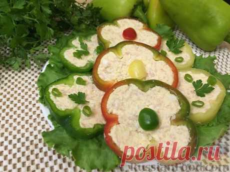 Рецепт: Перец, фаршированный ветчиной и сыром на RussianFood.com
