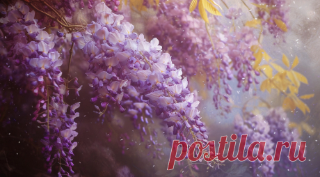 Wisteria/Глициния
- это название цветка и растения, которое происходит от латинского слова. 
Во многих культурах wisteria ассоциируется с красотой, изобилием и очарованием. 
Это красивое растение с гроздьями фиолетовых или розовых цветов, которые зачастую используются для украшения садов и дворов.