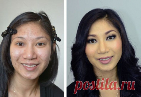 25 фотографий до и после макияжa! Никогда бы не поверил, что это одна и та же девушка...