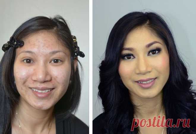 25 фотографий до и после макияжa! Никогда бы не поверил, что это одна и та же девушка...