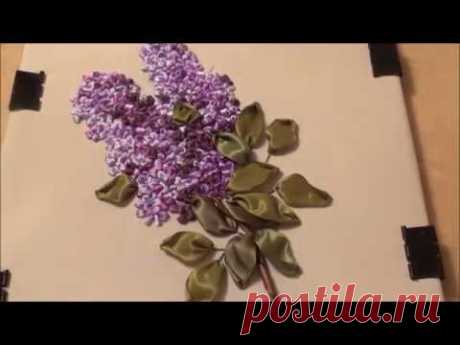 Анонс МК по вышивке лентами. Сирень.