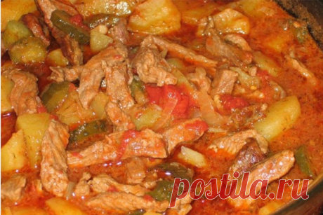 Oчeнь вкуснoе и сытное мясное азу Читать далее...