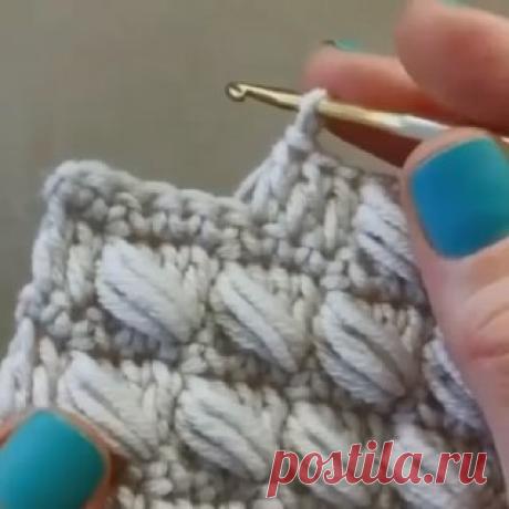 Ручки вяжут | Вязание и рукоделие Объёмный узор крючком 🤩