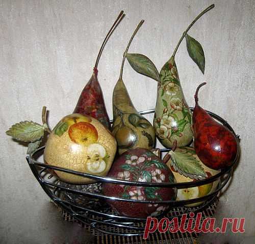 Фрукты и абажур из папье маше. Как сделать папье маше. ИДЕИ - Мое хобби - ДЕКУПАЖ. Копилочка))) - 1704444 - Babyblog.ru