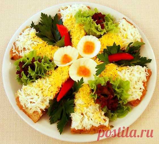 Закусочный тортик «Печёночный» - Кулинарный рецепт - Повар в доме