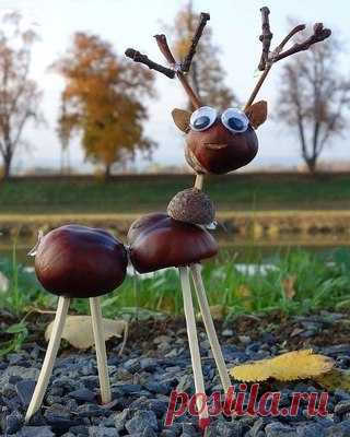 Поделки из каштанов