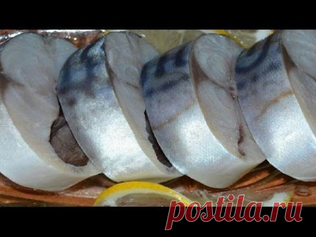 Малосольная скумбрия. | Salted mackerel.