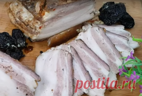 Запеченное сало- сытное и очень вкусное