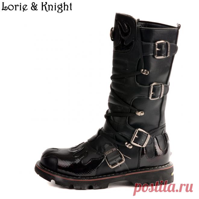 shoe stores boots Picture - More Detailed Picture about Men Black Leather Buckle Strap Punk Winter Outside Boots Combat Uniform Boots Steampunk Shoes Picture in Men's Boots from Lorie & Knight | Aliexpress.com | Alibaba Group