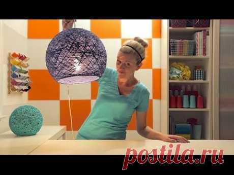 Абажур из ниток