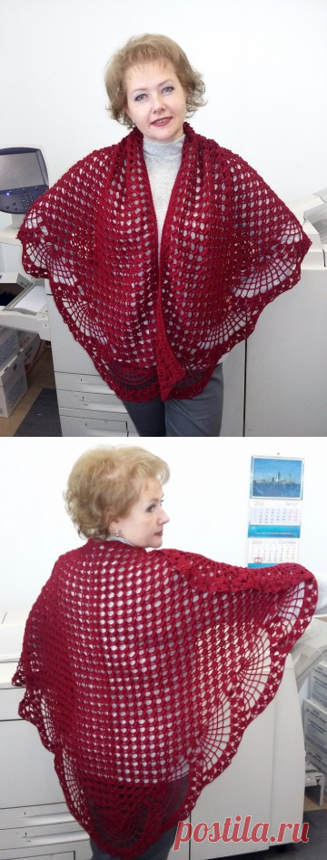 Шаль крючком