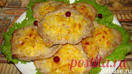 Отбивная с ананасом - Простые рецепты Овкусе.ру