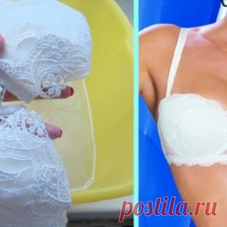 Супербыстрый и легкий метод вернуть лифчику белизну! - МирТесен