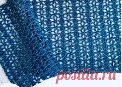 Ажурные узоры крючком: 10 вариантов со схемами | Костромичка с клубками | Дзен