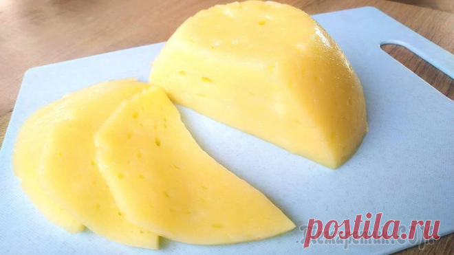Вкуснее магазинного! Твердый сыр - самый простой рецепт приготовления!
