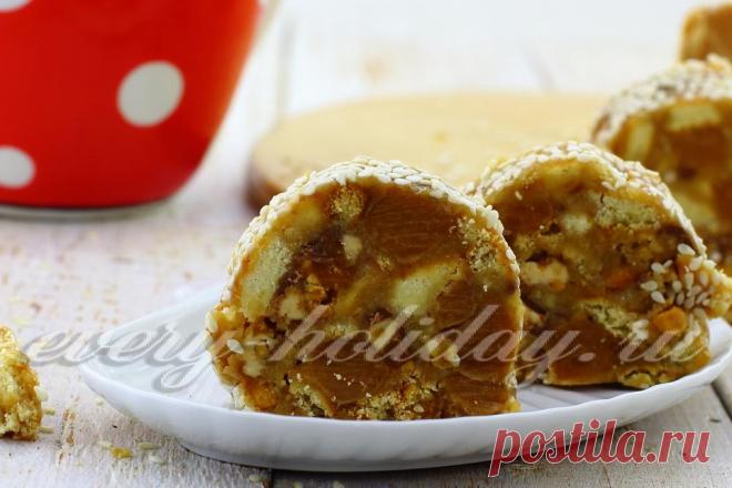 Колбаска из печенья, рецепт как в детстве со сгущенкой