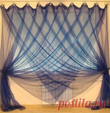 Необычный способ повесить обычные занавески