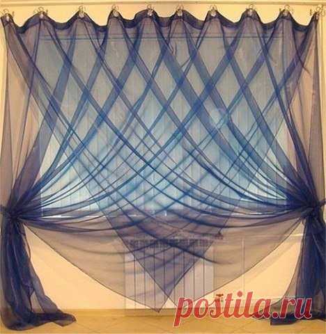 Необычный способ повесить обычные занавески