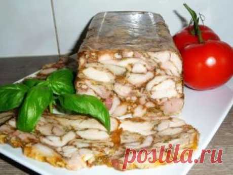 Домашняя ветчина с курицей и беконом