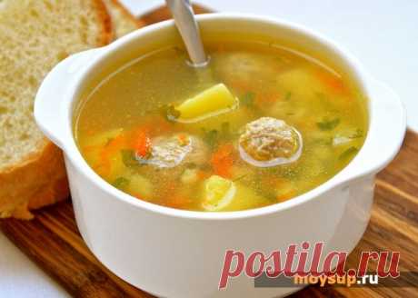 Популярный рецепт супа с куриными фрикадельками