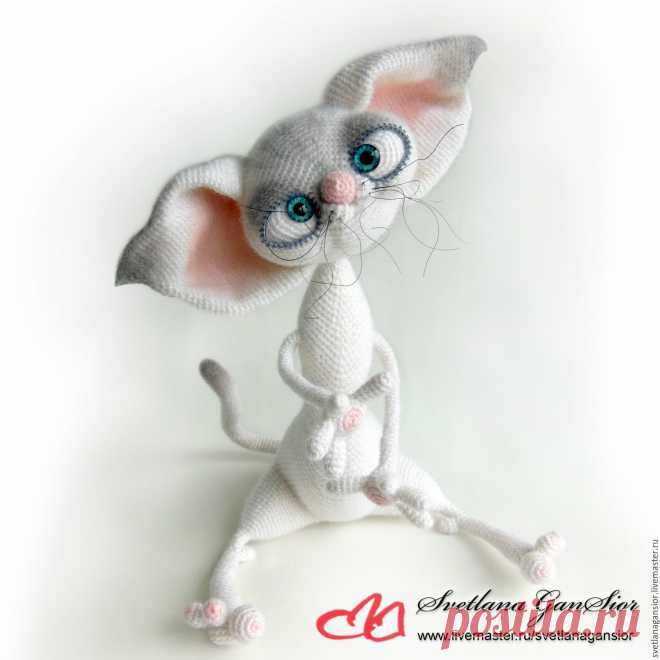 Купить Кошка Ябеда (резерв Regina) - белый, кошка, кот, киска, котенок, ябеда, подхалим