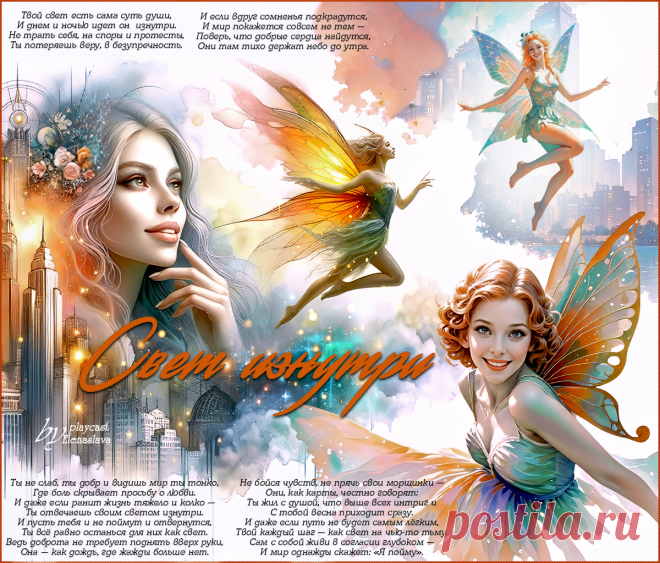 Свет изнутри... ~ Открытка (плейкаст)