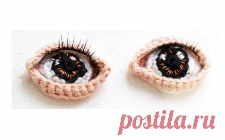 Как связать крючком красивые глаза для куклы.

#глаза_крючком@knit_toyss

Потребуется:
крючок 2,5 и х/б нитки

Ряд 1: черным
5 СБН в кольцо (5)

Ряд 2: коричневым:
2СБН в каждую петлю по кругу (10 петель)

Ряд 3: СБН по кругу (10)

Белым цветом
4-й ряд: [2СБН в первую петлю, СБН в следующую петлю] по кругу (15)

Раунд 5: СБН по кругу (15)

Телесным цветом
Ряд 6: СБН по кругу (15)

Ряд 7:
Вязать только в наружные петли
Половина двойное вязание крючком в следующем стежке (уг...