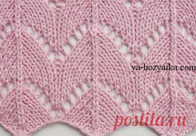 Платье спицами узором листья. Эффектное платье спицами схемы.