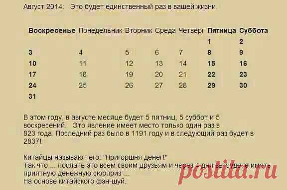 «Пригоршня денег» и «Время благосостояния»— уникальный август 2014