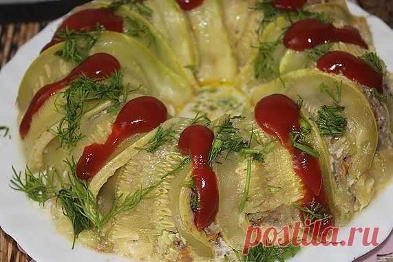 Кабачковый торт с мясом.....