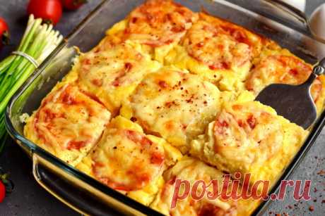 Запеканка из куриного филе в духовке – рецепт с фото