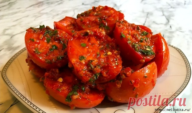 Пoмидоры по-корейски.