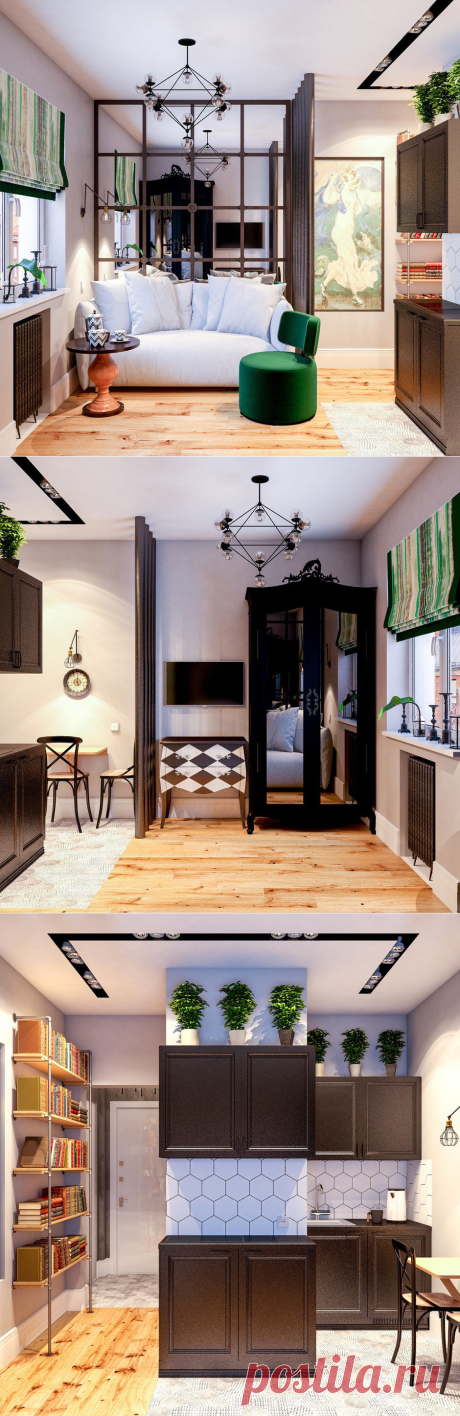 Малогабаритка недели: как из одной комнаты сделать три | Свежие идеи дизайна интерьеров, декора, архитектуры на InMyRoom.ru