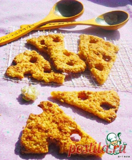 Печенье "Ломтики сыра" с овсяными хлопьями - кулинарный рецепт