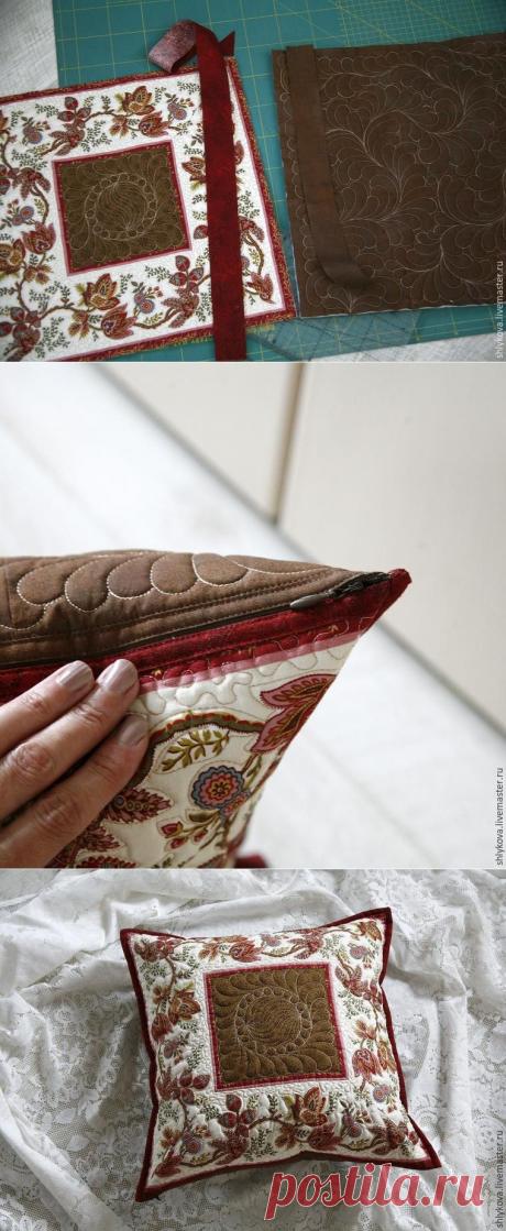 Потайная молния для подушки