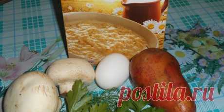 Котлеты с грибами и картофелем и овсянкой (пошаговое фото)