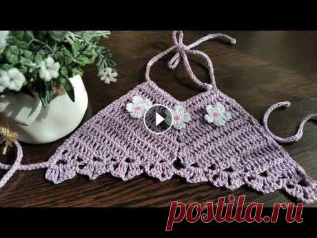 КРОП-ТОП для девочки крючком. Подробный мастер-класс / CROP TOP for girls crocheted. КРОП-ТОП крючком для девочки. Всего14 граммов пряжи! Связав этот кроп-топ, вы останетесь довольны своим результатом! Ссылки на другие детские вещи: По...