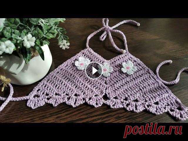 КРОП-ТОП для девочки крючком. Подробный мастер-класс / CROP TOP for girls crocheted. КРОП-ТОП крючком для девочки. Всего14 граммов пряжи! Связав этот кроп-топ, вы останетесь довольны своим результатом! Ссылки на другие детские вещи: По...