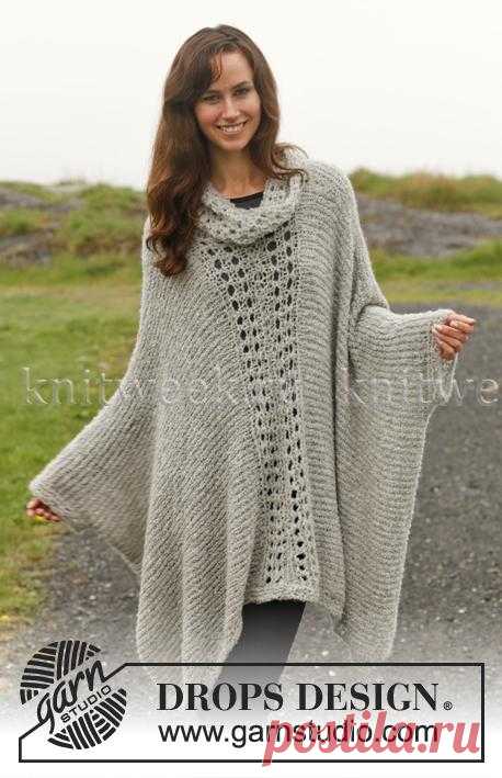 Вяжем вместе с Дропс: Теплая туника, платья, джемпер и пончо - 28 Сентября 2014 - Рукоделие своими руками - 