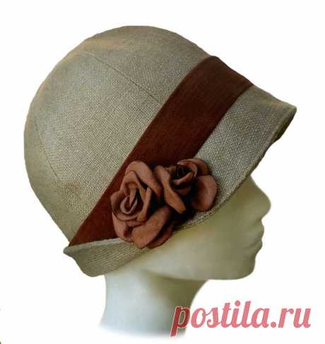 Шляпа с розой.Выкройка.Учебник.
