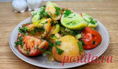 Вкусный салат "дачный" из зеленых помидор: маринуется всего 1 сутки, а получается очень вкусный и насыщенный | Карамелька | Пульс Mail.ru Помидоры настолько вкусные, что даже никто не остается равнодушным, давайте уже приступим к готовке. Рецепт простейший и готовиться очень, легко и быстро.