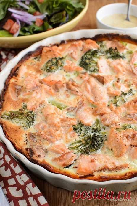 Пирог с семгой. Ароматный и вкусный!