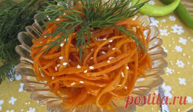 Морковь по-корейски за 4 часа С кориандром и чесноком