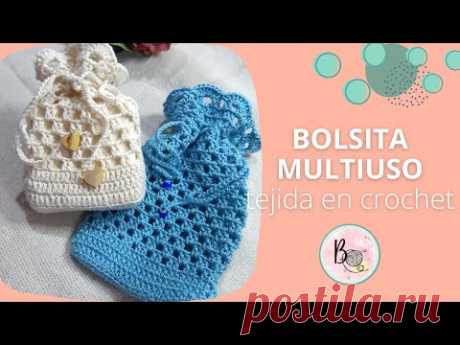 Cómo tejer una BOLSITA | ESTUCHE MULTIUSO en crochet.