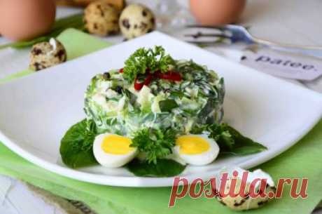 Пикантный вкус… Весенний салат с черемшой — Вкусные рецепты